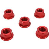 DRIVEN RACING Aluminum Sprocket Nuts - Red - M10 x 1.25 DSN5RD
